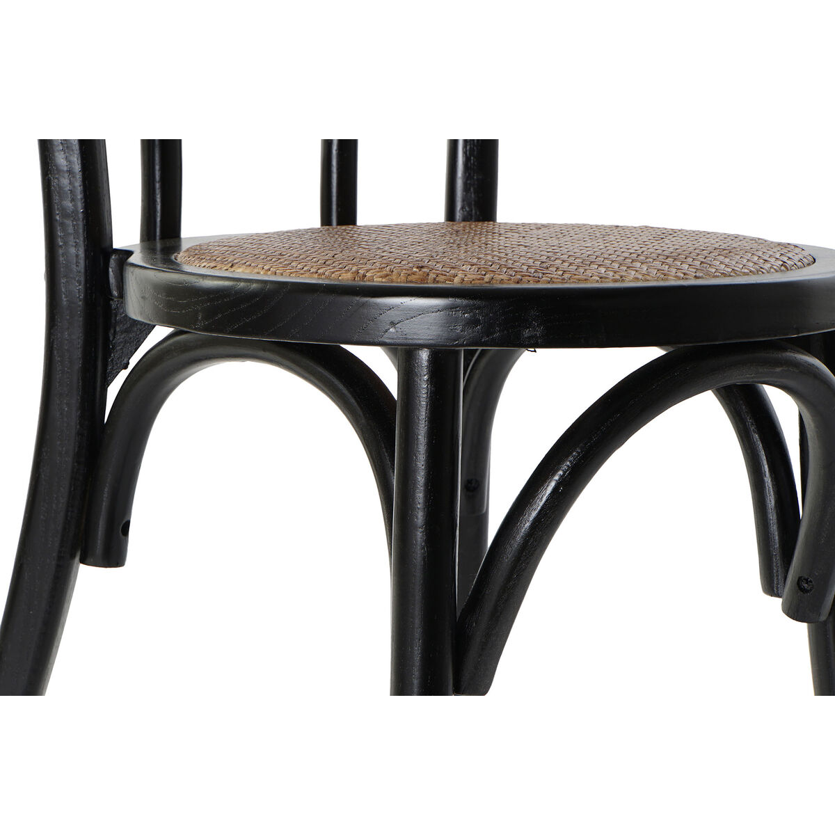 Sedia Da Sala Da Pranzo Dkd Home Decor Nero Multicolore 43 X 44 X 89 cm - Image 3