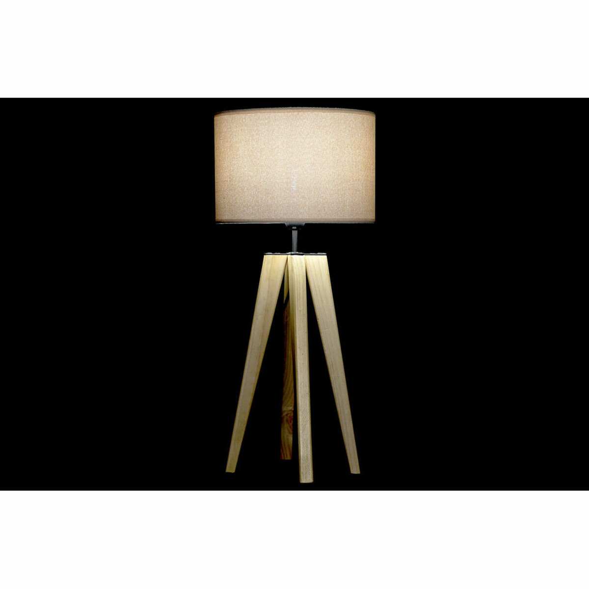 Lampada Da Tavolo Dkd Home Decor Beige Legno Marrone 220 V 50 W 30 X 30 X 69 cm - Image 4