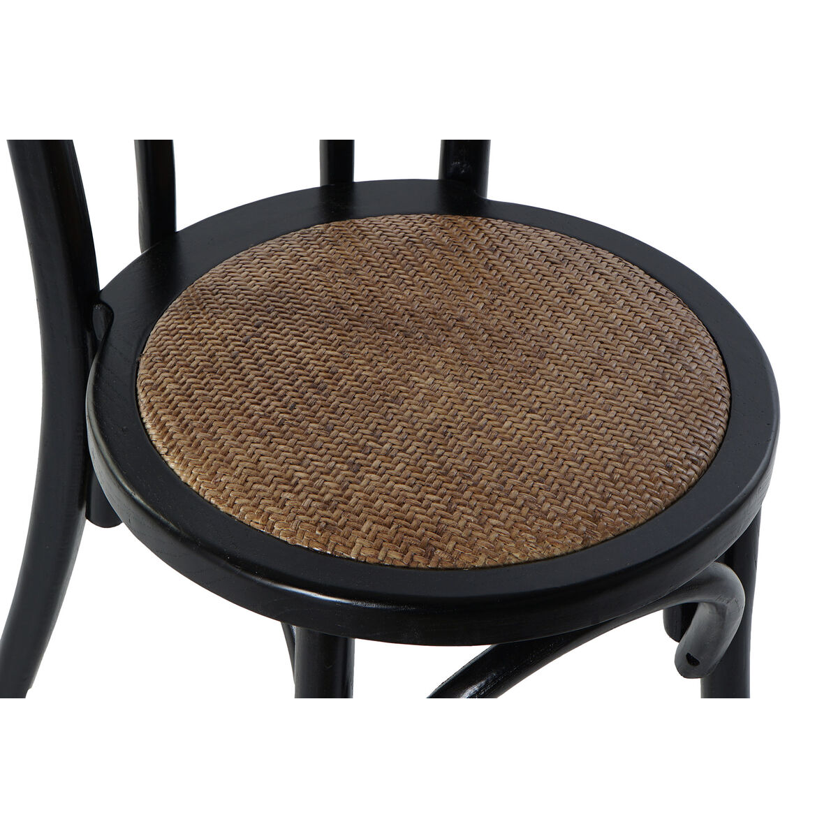 Sedia Da Sala Da Pranzo Dkd Home Decor Nero Multicolore 43 X 44 X 89 cm - Image 6