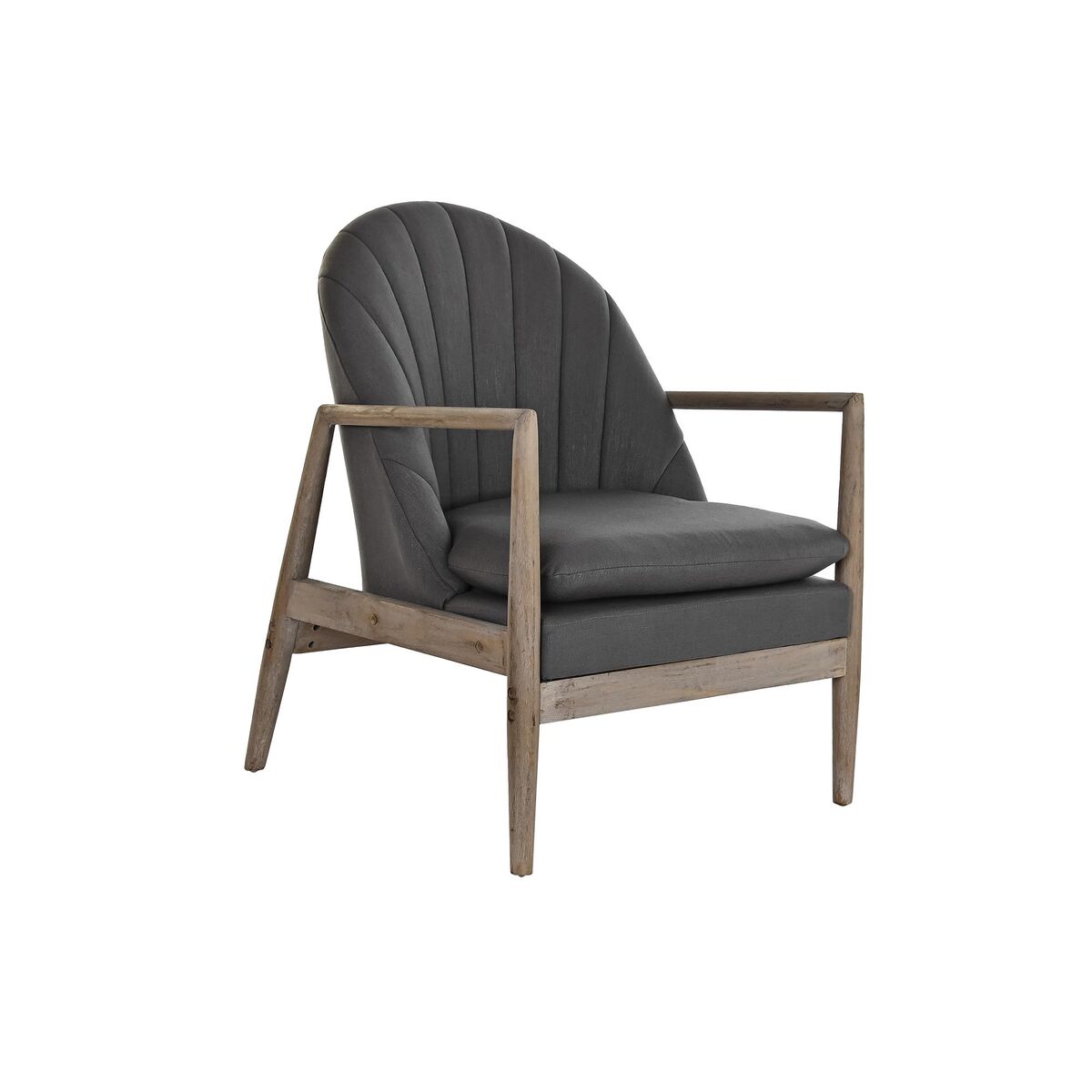 Poltrona Dkd Home Decor Grigio Scuro Abete Plastica 68 X 69 X 89 Cm 67 X 70 X 89 cm