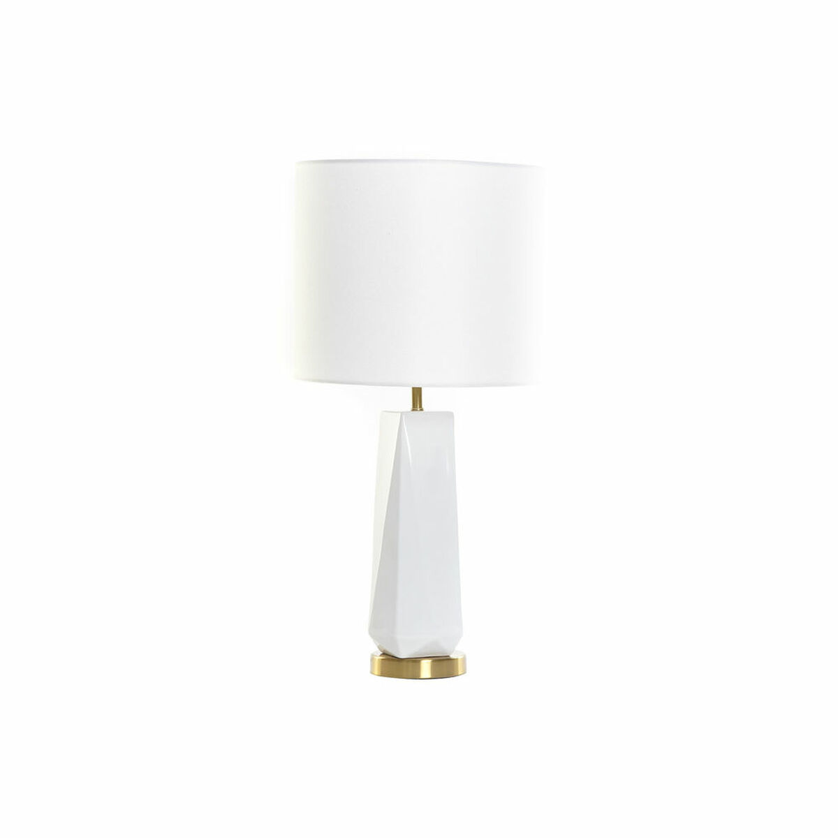 Lampada Da Tavolo Dkd Home Decor 8424001847242 33 X 33 X 67 Cm Ceramica Dorato Metallo Bianco 220 V 50 W