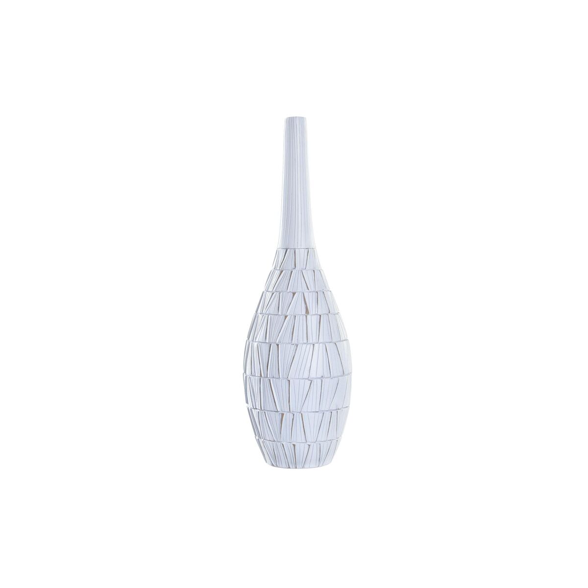 Vaso Dkd Home Decor Bianco Resina Moderno (19 X 19 X 60 Cm)