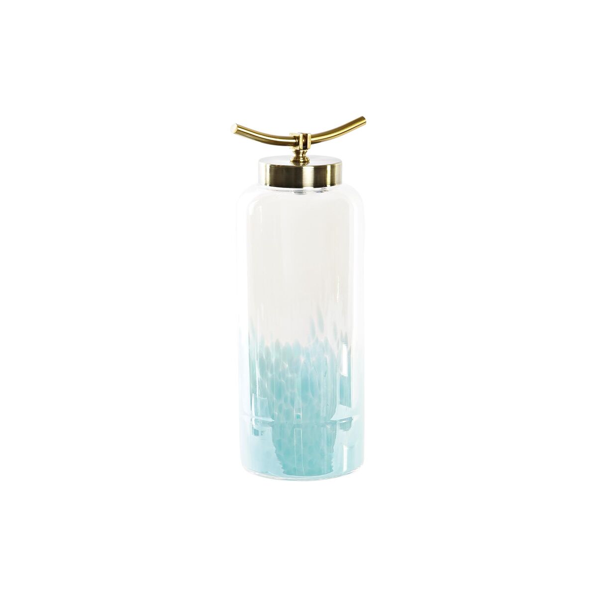 Vaso Dkd Home Decor Azzurro Dorato Metallo Cristallo Mediterraneo 19 X 15 X 41 cm
