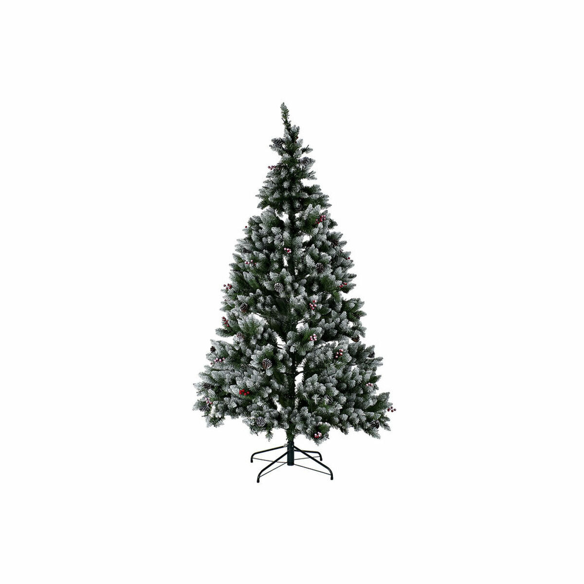 Albero Di Natale Dkd Home Decor Bianco Rosso Verde Pvc Ananas Nevoso 125 X 125 X 210 cm