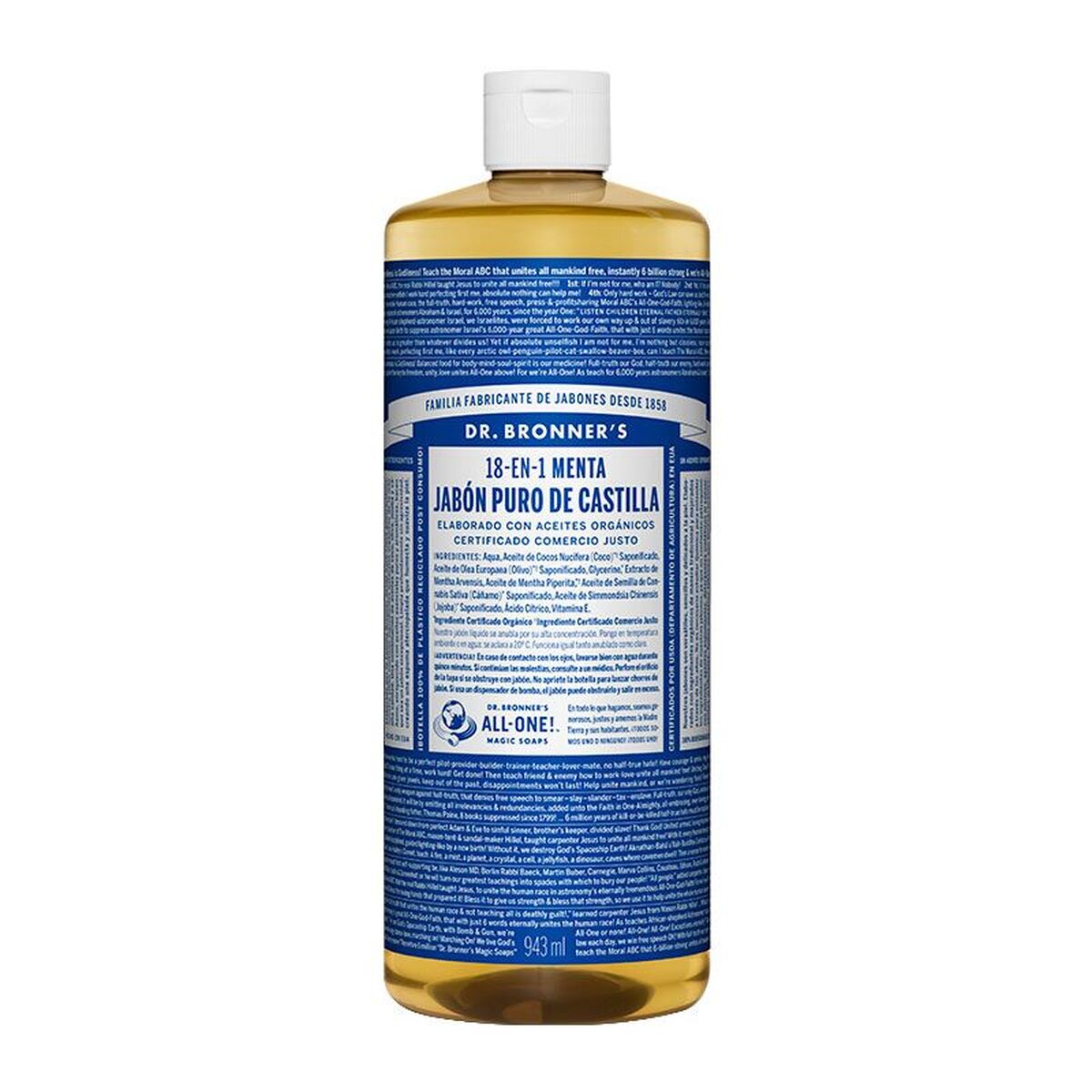 Sapone Liquido Dr Bronner's 945 Ml Menta