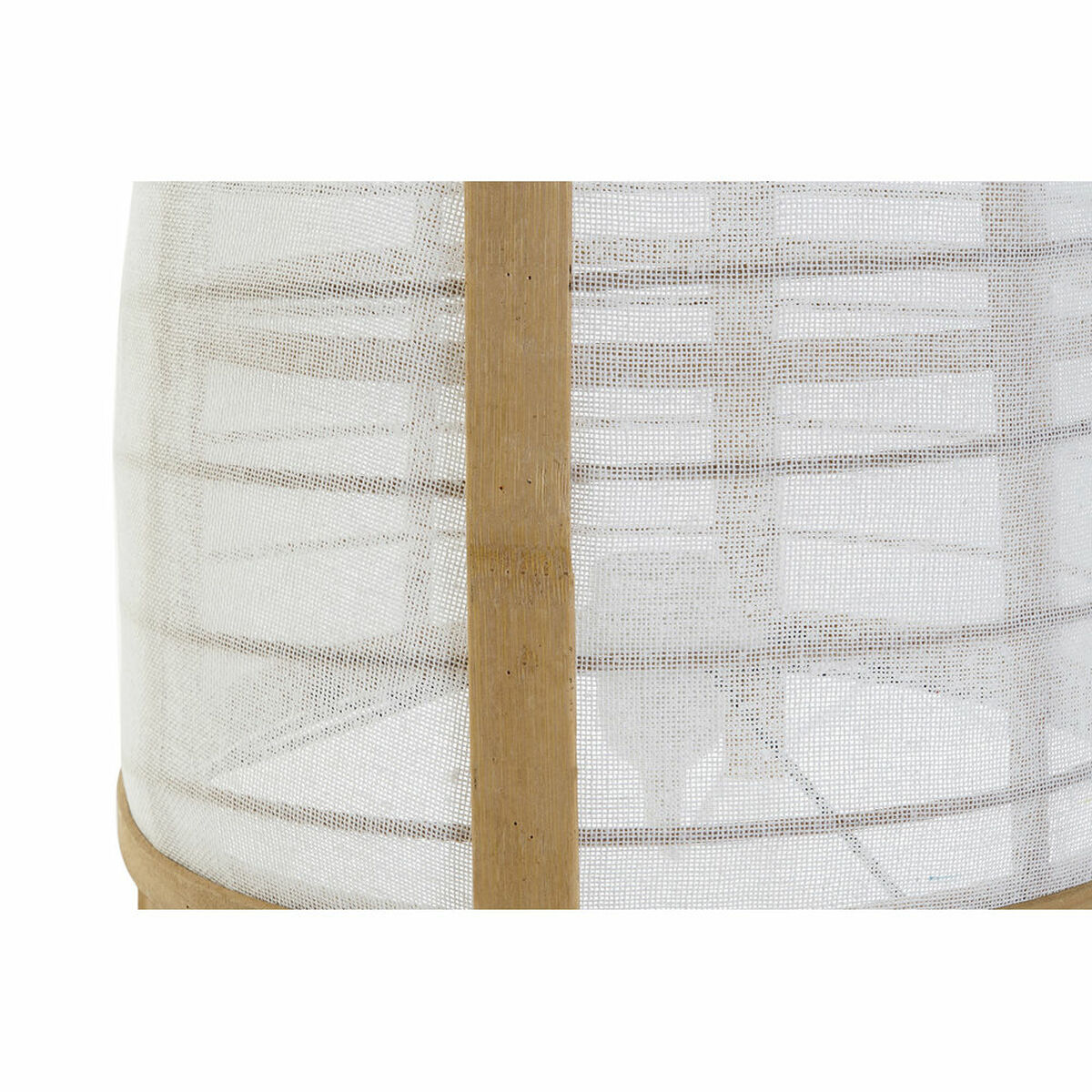 Lampada Da Tavolo Dkd Home Decor Bianco Naturale Bambù 40 W 220 V 32 X 32 X 45,5 cm - Image 4