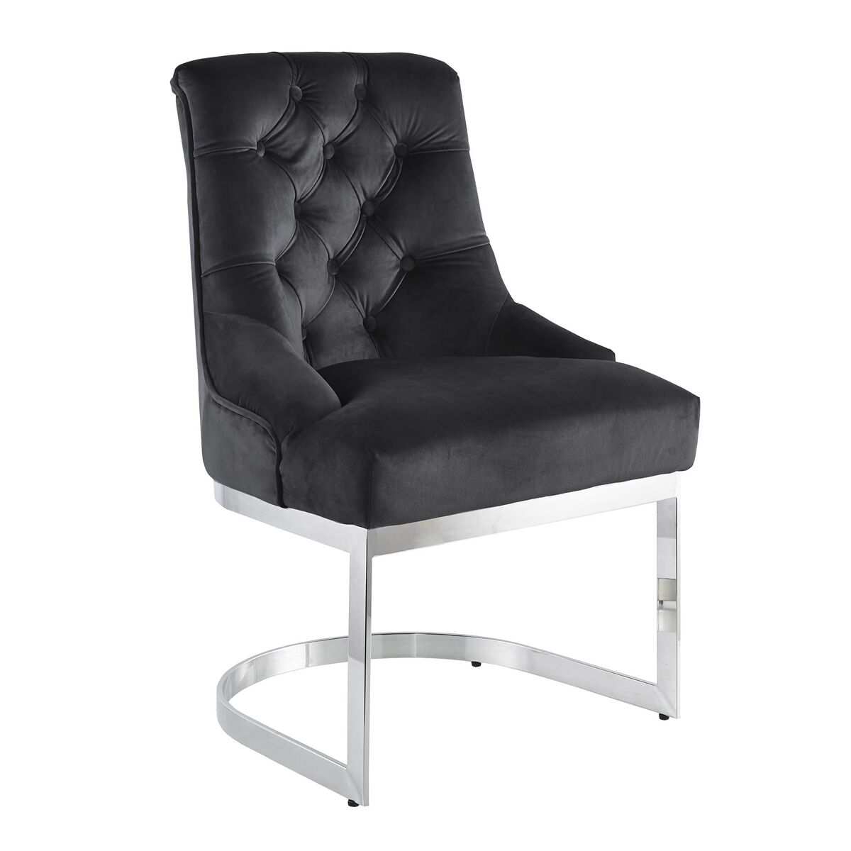 Sedia Da Sala Da Pranzo Dkd Home Decor Nero Argentato 60 X 58 X 93 cm