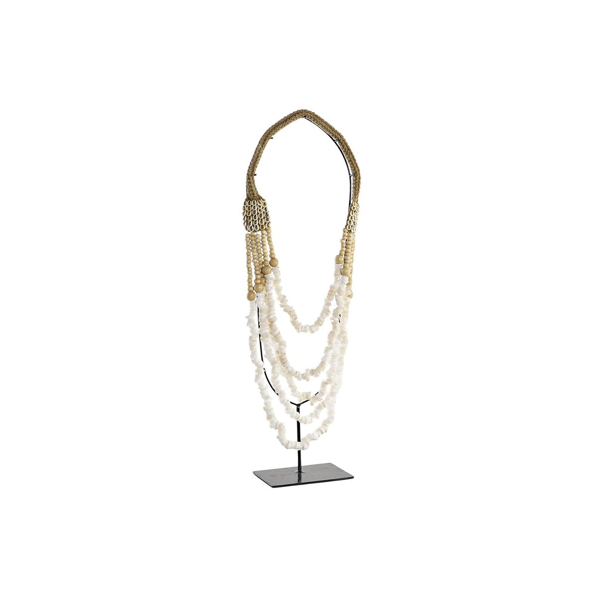 Statua Decorativa Dkd Home Decor Collana Ferro Conchiglie (21 X 10 X 62 Cm)