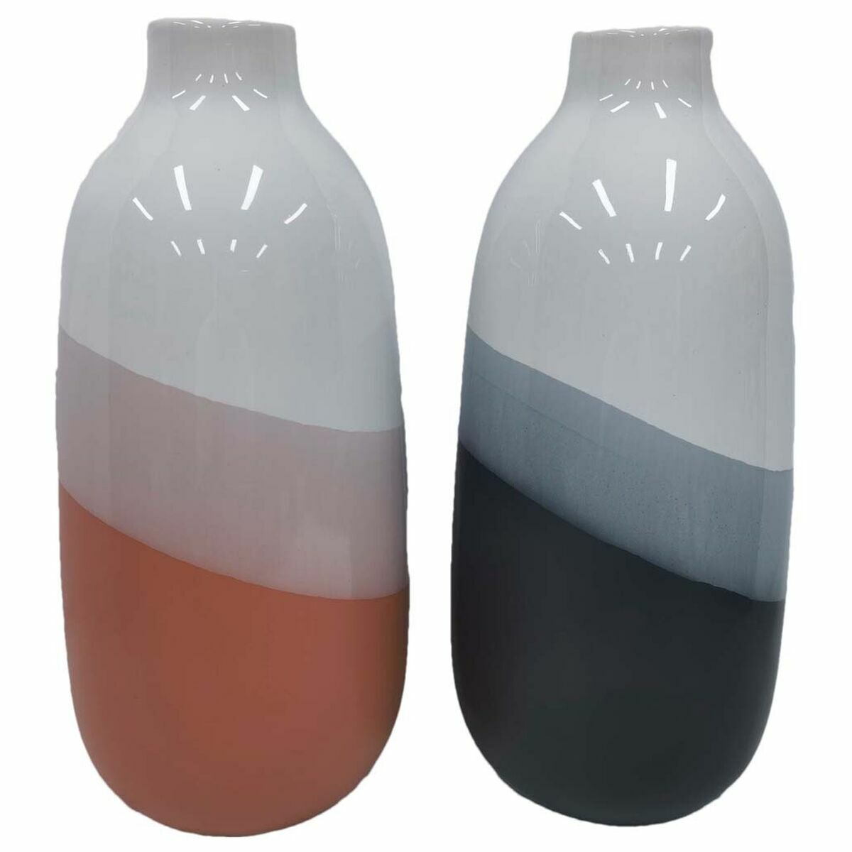 Vaso Dkd Home Decor 13 X 13 X 29 Cm Tricolore Dolomite (2 Unità)