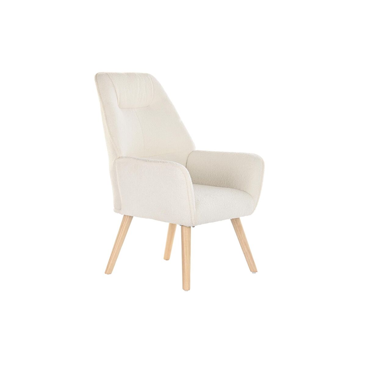 Poltrona Dkd Home Decor Crema Naturale 65 X 75 X 96 cm