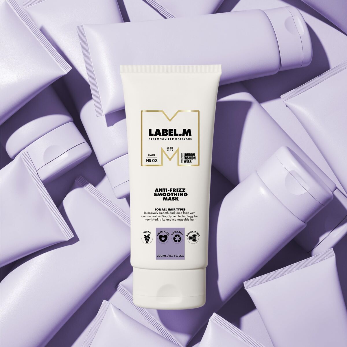 Maschera Per Capelli Label.m AntI-Frizz Smoothing Mask 200 ml - Image 3