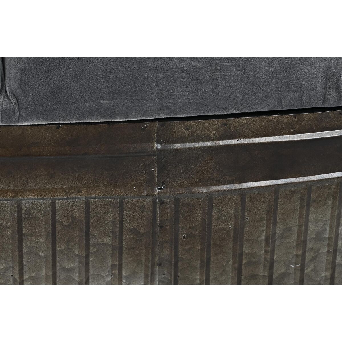 Panca Dkd Home Decor Grigio Metallo 117 X 42 X 47 cm - Image 4