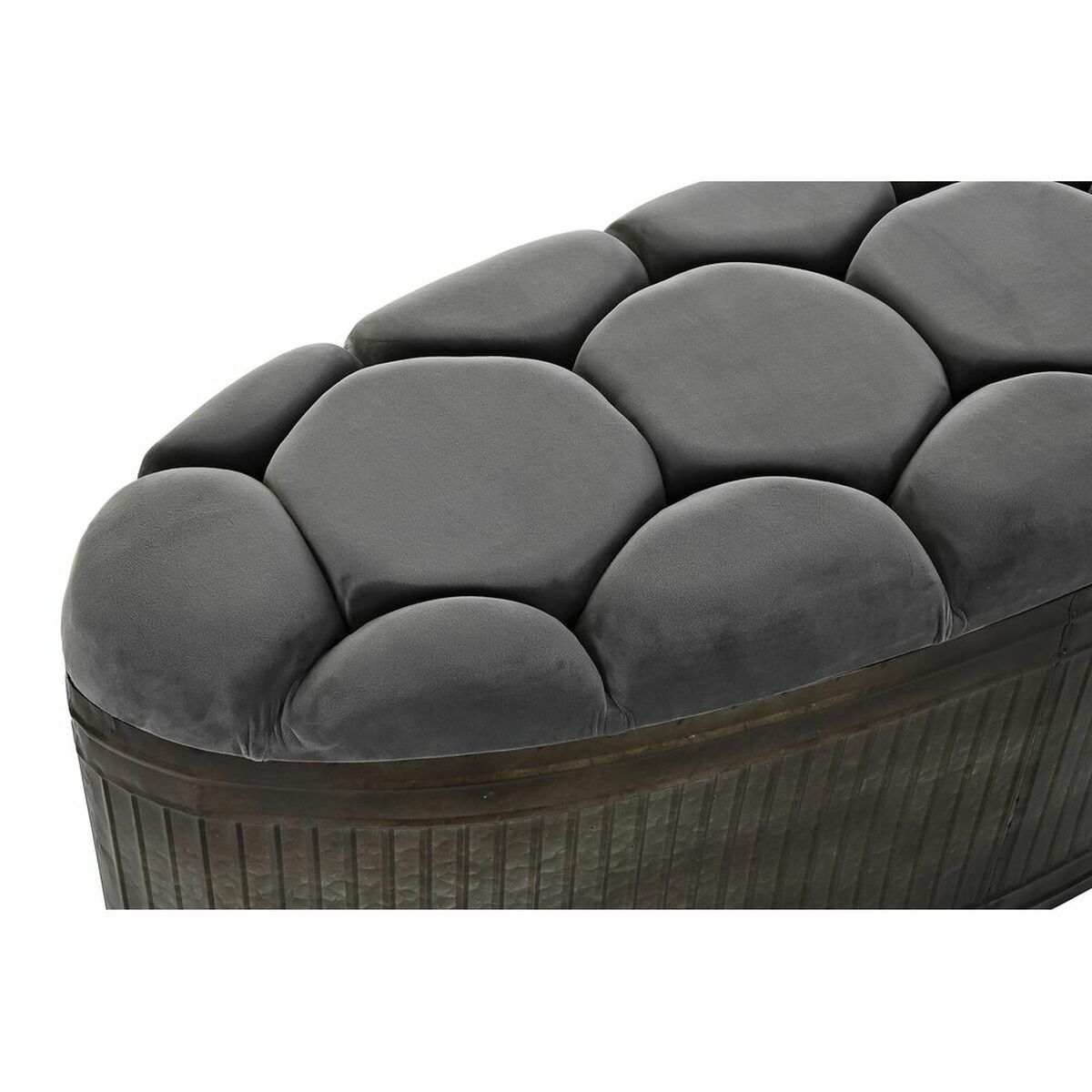 Panca Dkd Home Decor Grigio Metallo 117 X 42 X 47 cm - Image 6
