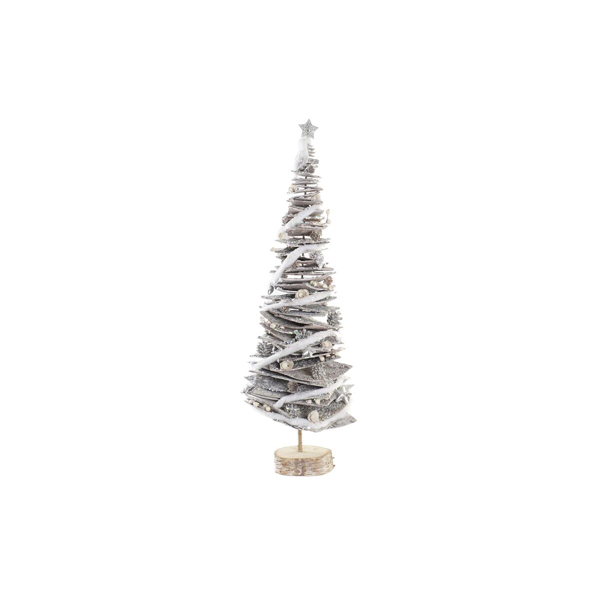 Albero Di Natale Dkd Home Decor Naturale Betulla Nevoso 34 X 34 X 102 cm