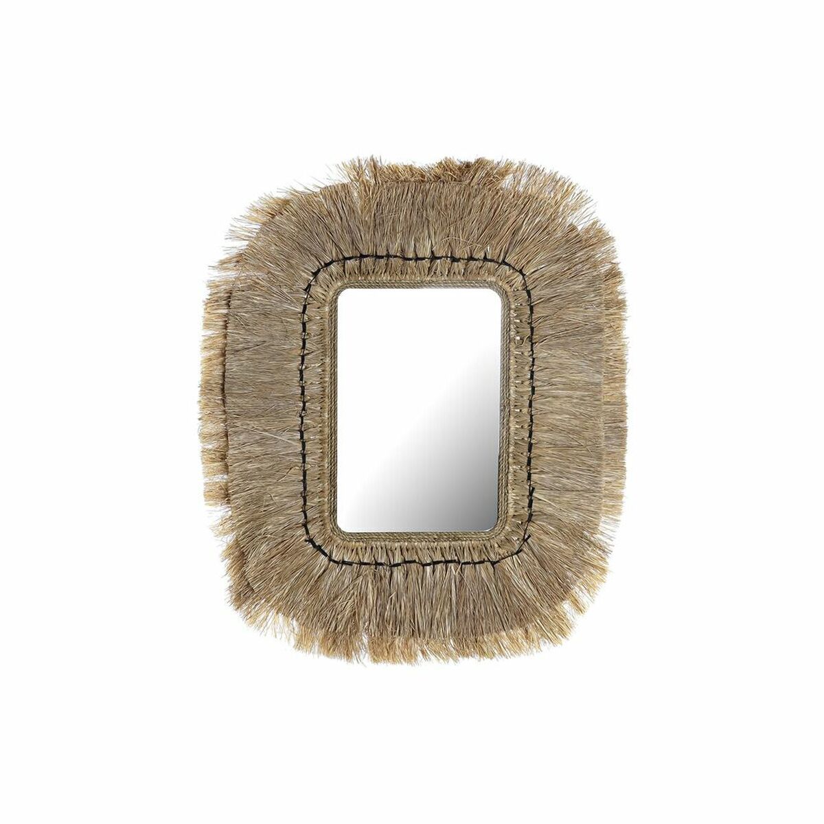 Specchio Da Parete Dkd Home Decor Naturale Bali 50 X 2 X 60 cm