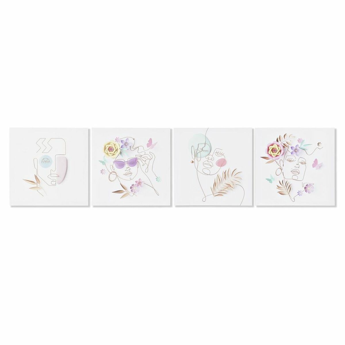 Tela Dkd Home Decor Tela Legno Mdf 40 X 1,8 X 40 cm