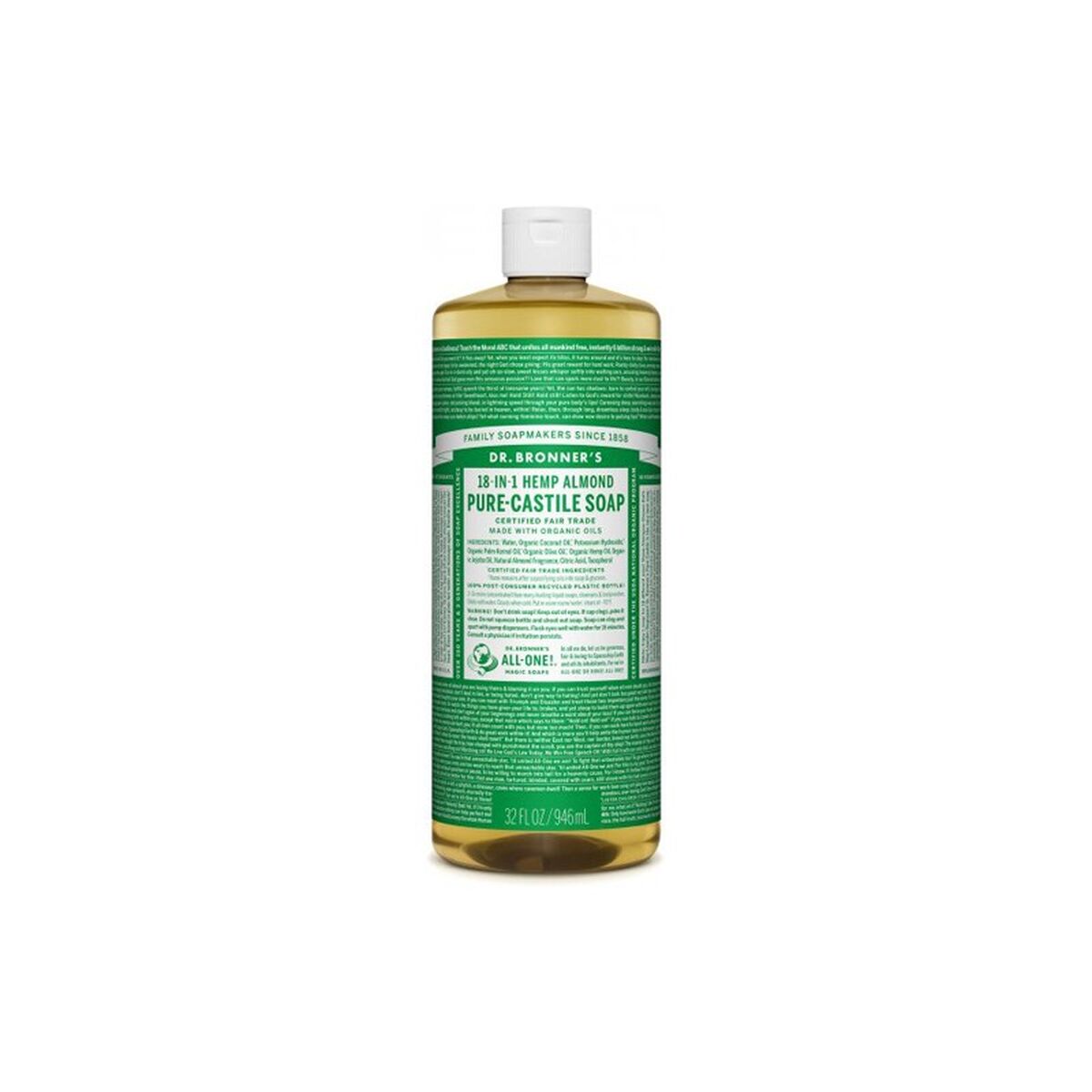 Sapone Liquido Dr Bronner's 945 Ml Mandorle