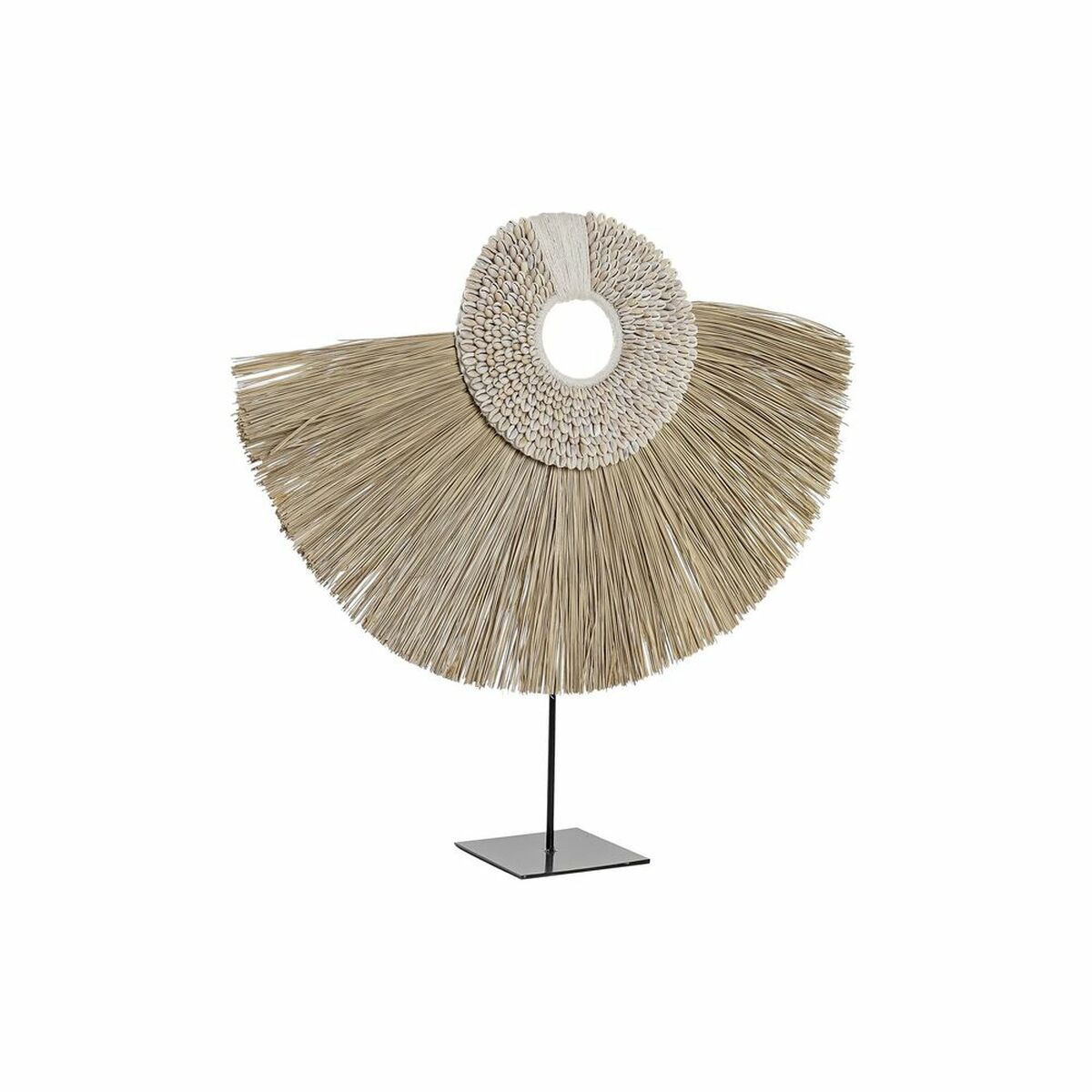Statua Decorativa Dkd Home Decor Naturale Nero Ferro Iuta Etnico (55 X 12 X 53 Cm)