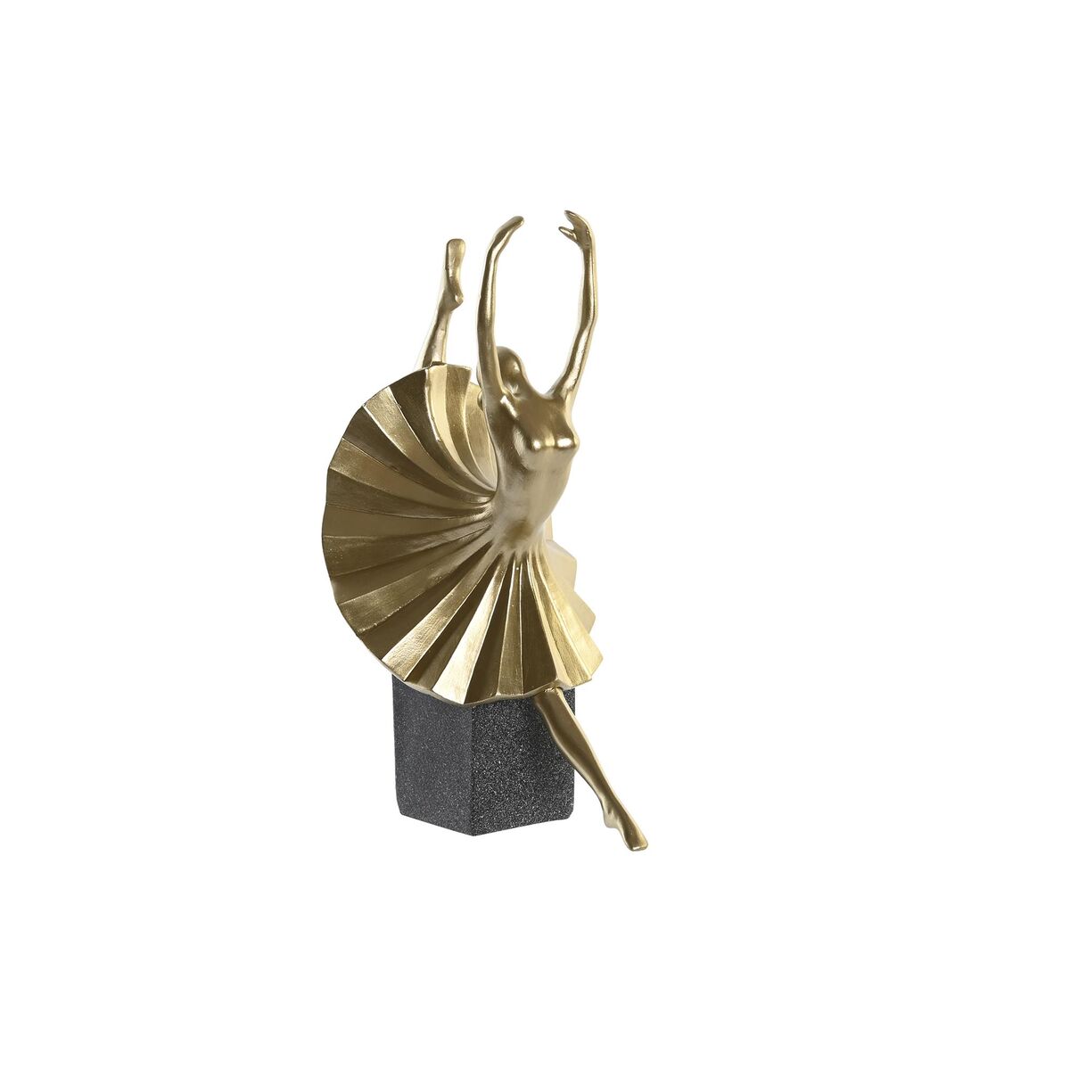 Statua Decorativa Dkd Home Decor Nero Dorato Resina Moderno (20 X 16 X 33,5 Cm)