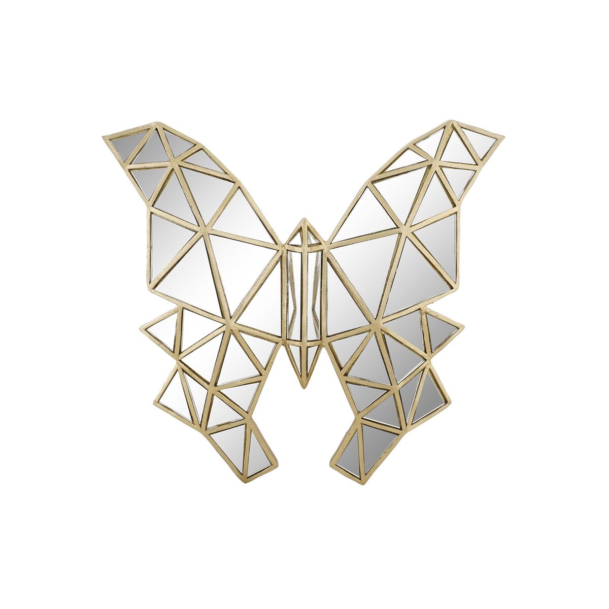 Statua Decorativa Dkd Home Decor 29,5 X 4 X 28,5 Cm Dorato Farfalla