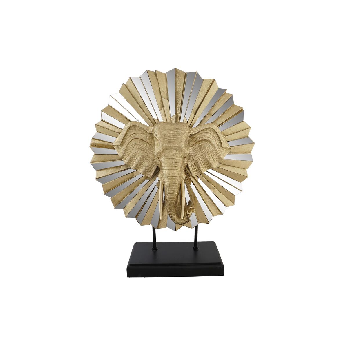 Statua Decorativa Dkd Home Decor 47 X 18 X 56,5 Cm Elefante Dorato
