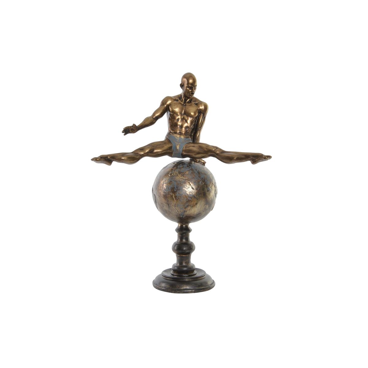 Statua Decorativa Dkd Home Decor Dorato Resina Ginnasta Moderno (36 X 19 X 46 Cm)