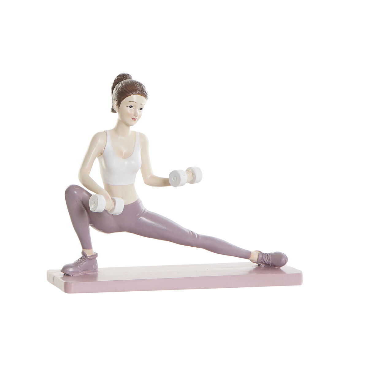 Statua Decorativa Dkd Home Decor Rosa Yoga Scandi 20 X 8 X 16,5 cm