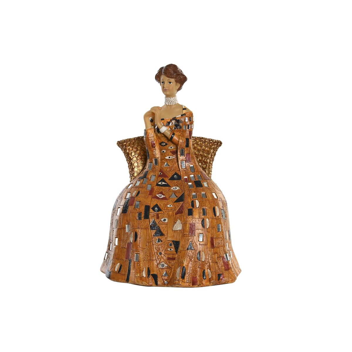 Statua Decorativa Dkd Home Decor Giallo Resina (21,5 X 18,5 X 31 Cm)