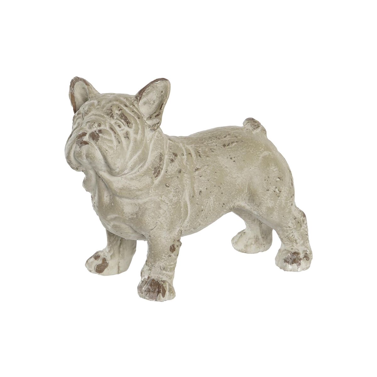 Statua Decorativa Dkd Home Decor Finitura Invecchiata Grigio Resina Cane (19 X 39 X 28,5 Cm)