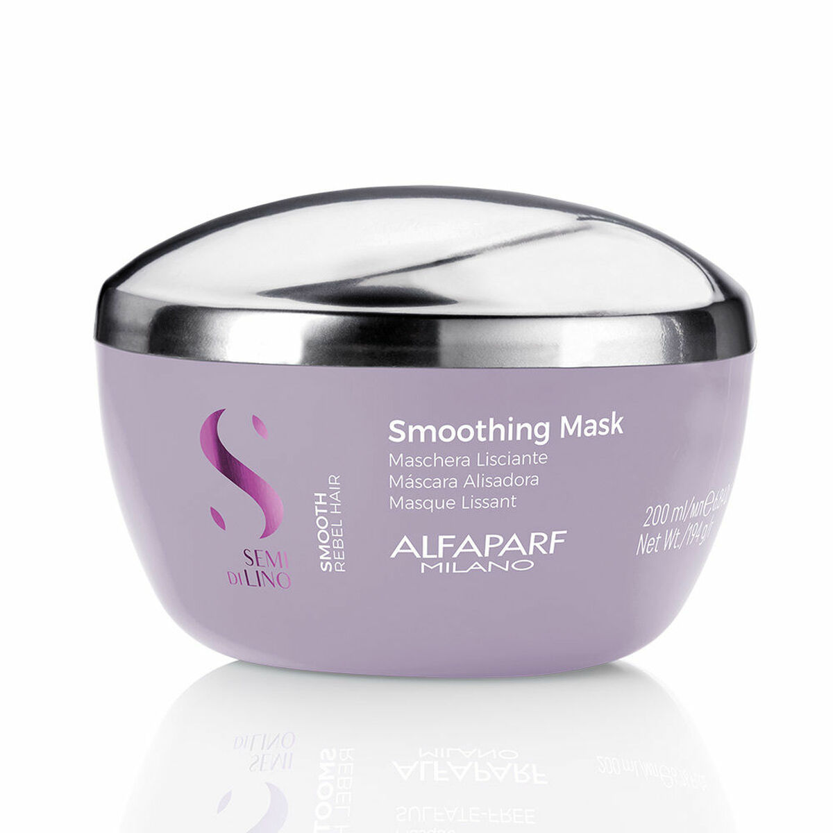 Maschera Per Capelli Alfaparf Milano Semi Di Lino Smooth Rebel Hair 200 Ml Levigante