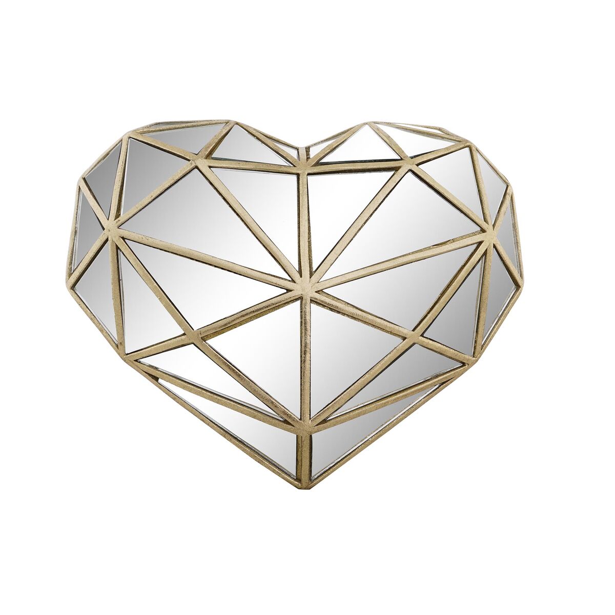 Statua Decorativa Dkd Home Decor 26 X 5 X 21 Cm Cuore Dorato