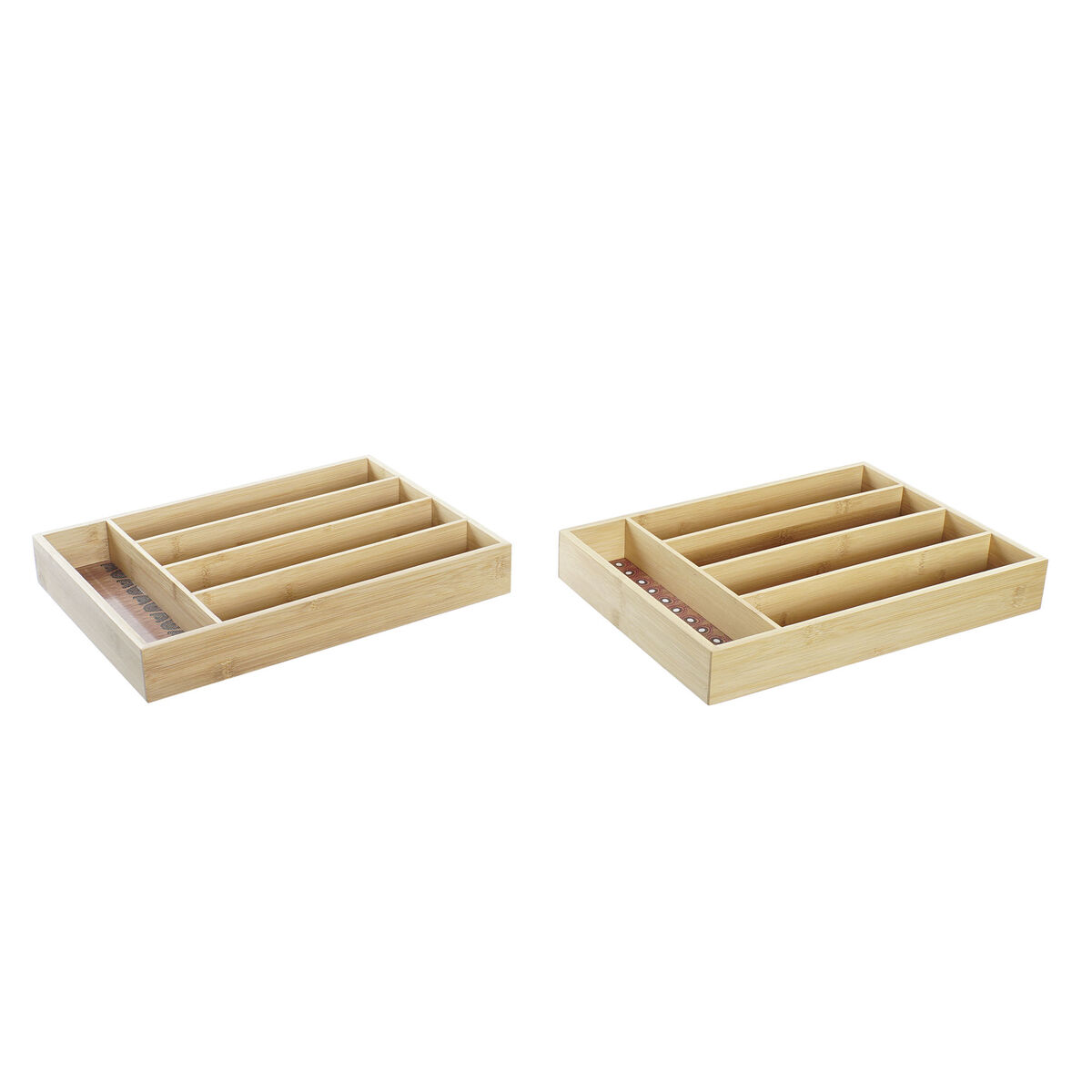 Vassoio Portaposate Dkd Home Decor Bambù Coloniale Africano 25,5 X 35,5 X 5 Cm (2 Unità)
