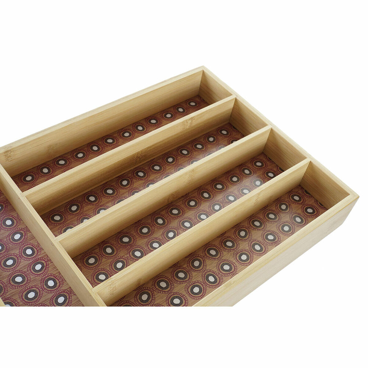 Vassoio Portaposate Dkd Home Decor Bambù Coloniale Africano 25,5 X 35,5 X 5 Cm (2 Unità) - Image 3
