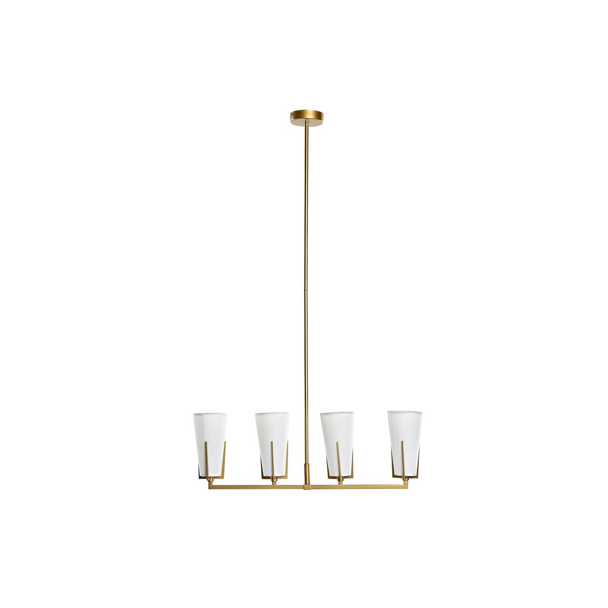 Lampadario Dkd Home Decor Dorato Bianco (67 X 14 X 22 Cm) - Image 5