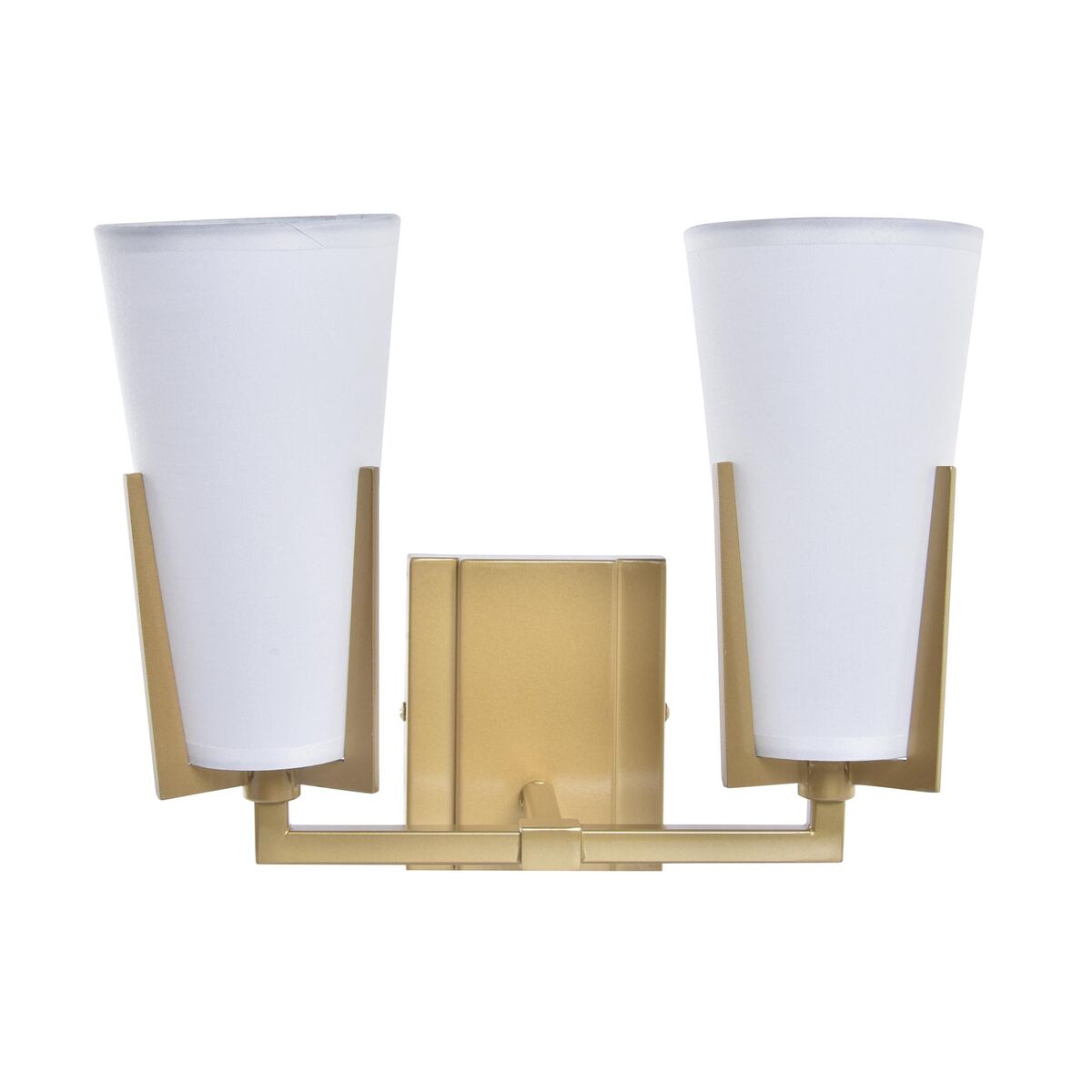 Lampada Da Parete Dkd Home Decor Cristallo Dorato Metallo Poliestere Bianco (30 X 18 X 23 Cm)