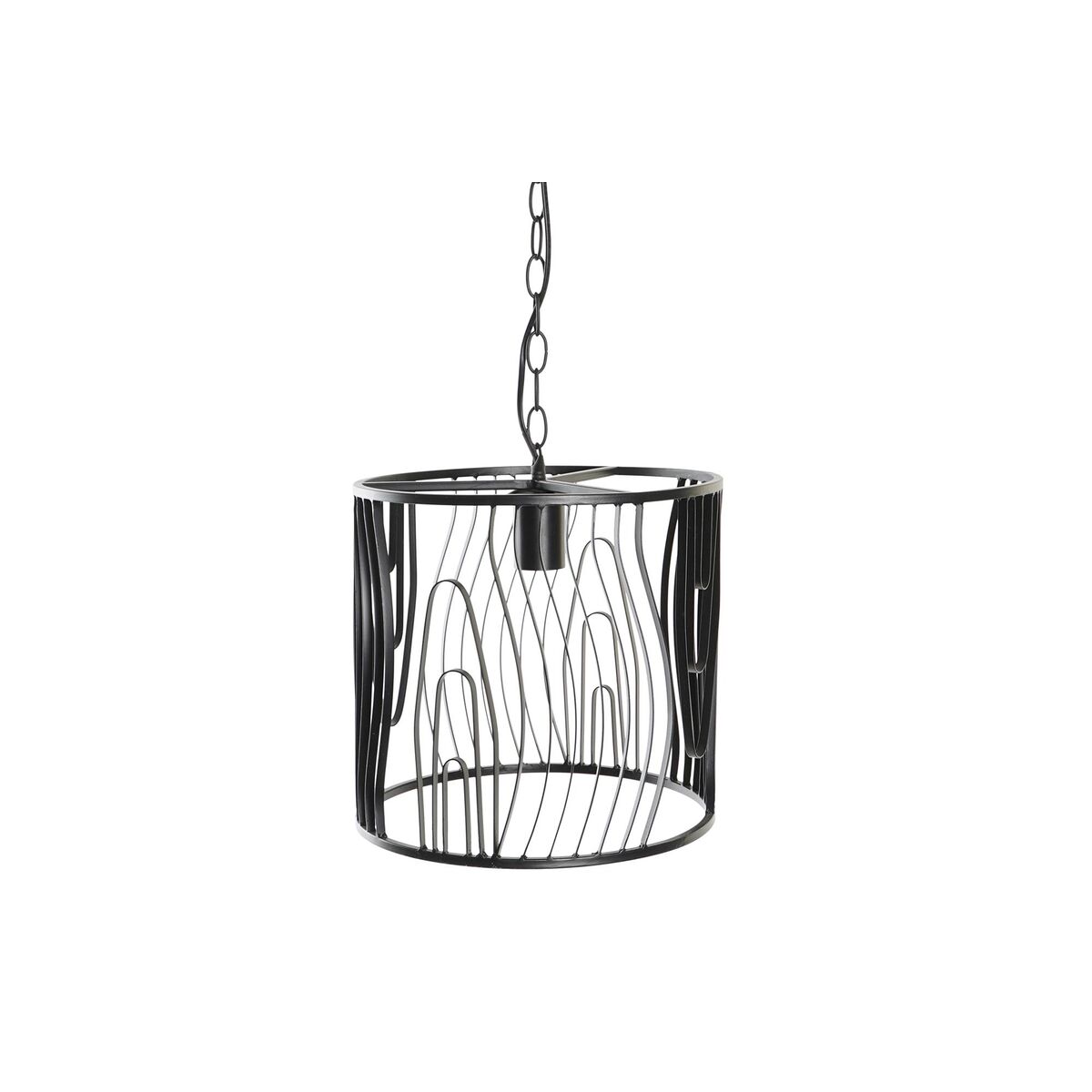 Lampadario Dkd Home Decor Nero 220 V 50 W (30 X 30 X 28 Cm)