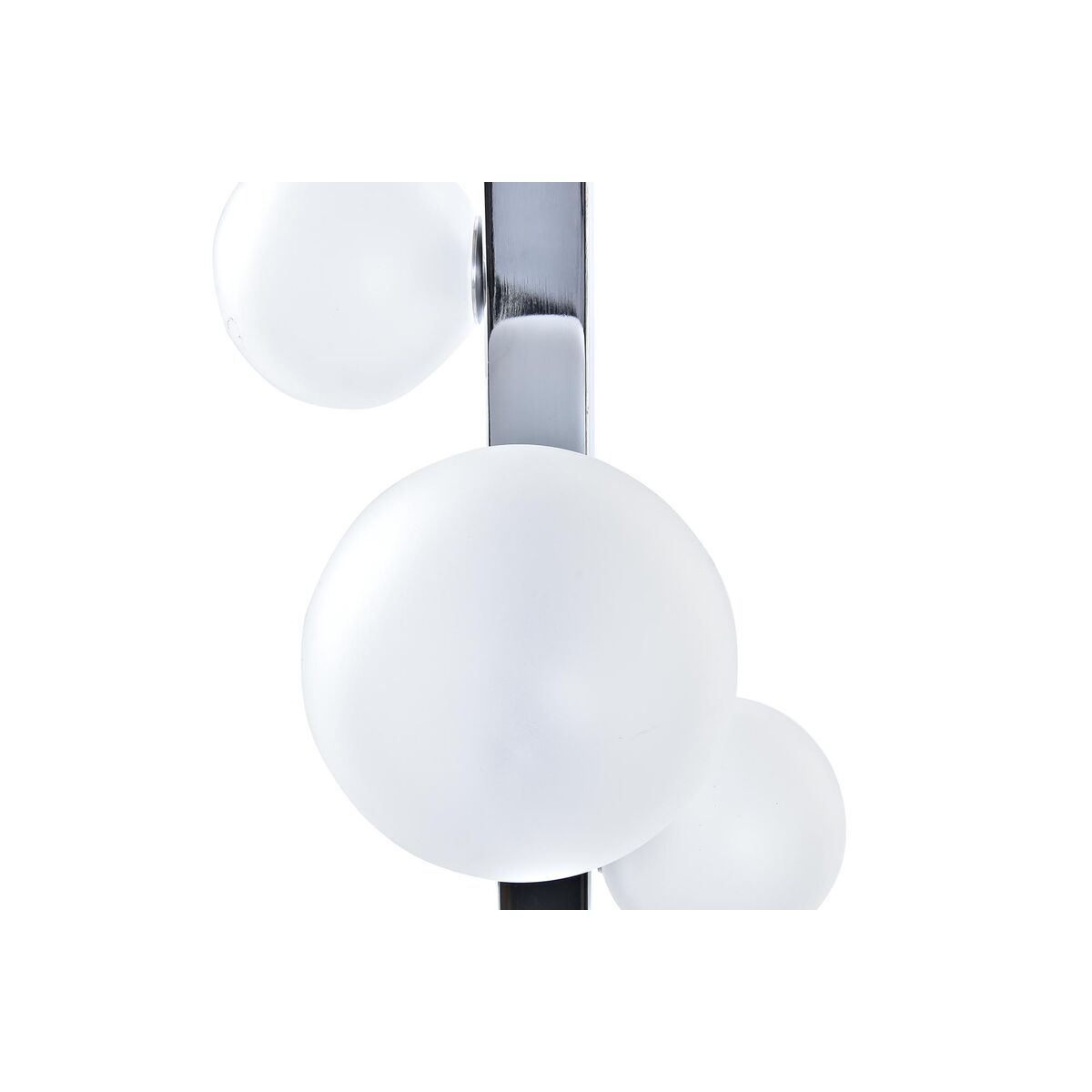 Lampada Da Tavolo Dkd Home Decor Bianco Argentato Cristallo Marmo 220 V 15 X 15 X 68 cm - Image 3