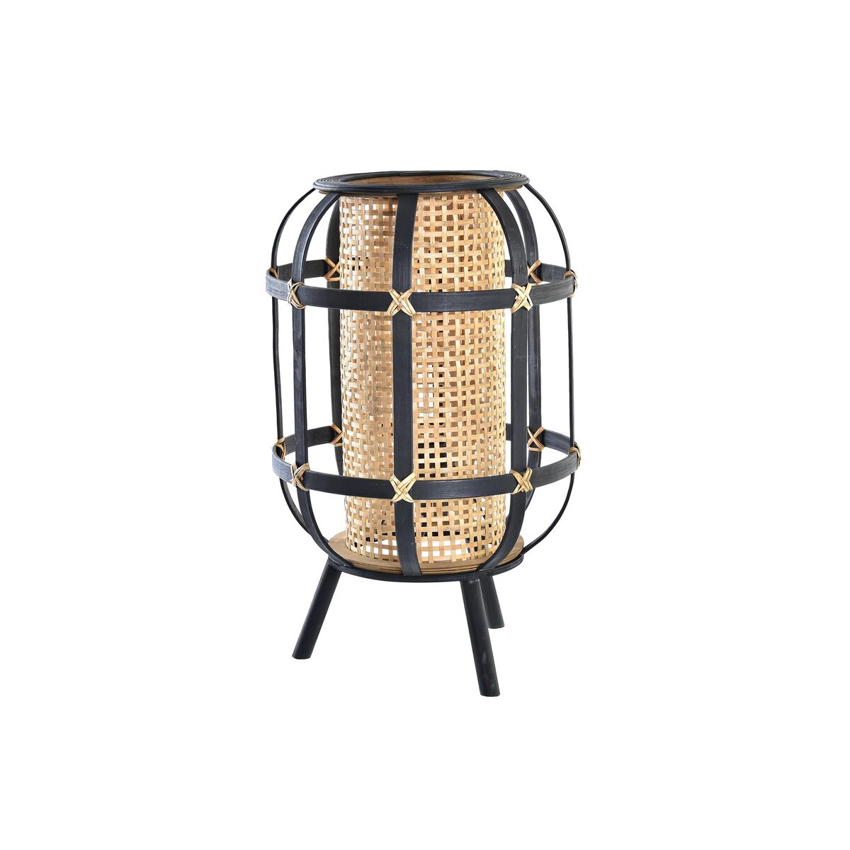 Lampada Da Tavolo Dkd Home Decor Nero Marrone Coloniale 220 V 50 W (31 X 31 X 51 Cm)