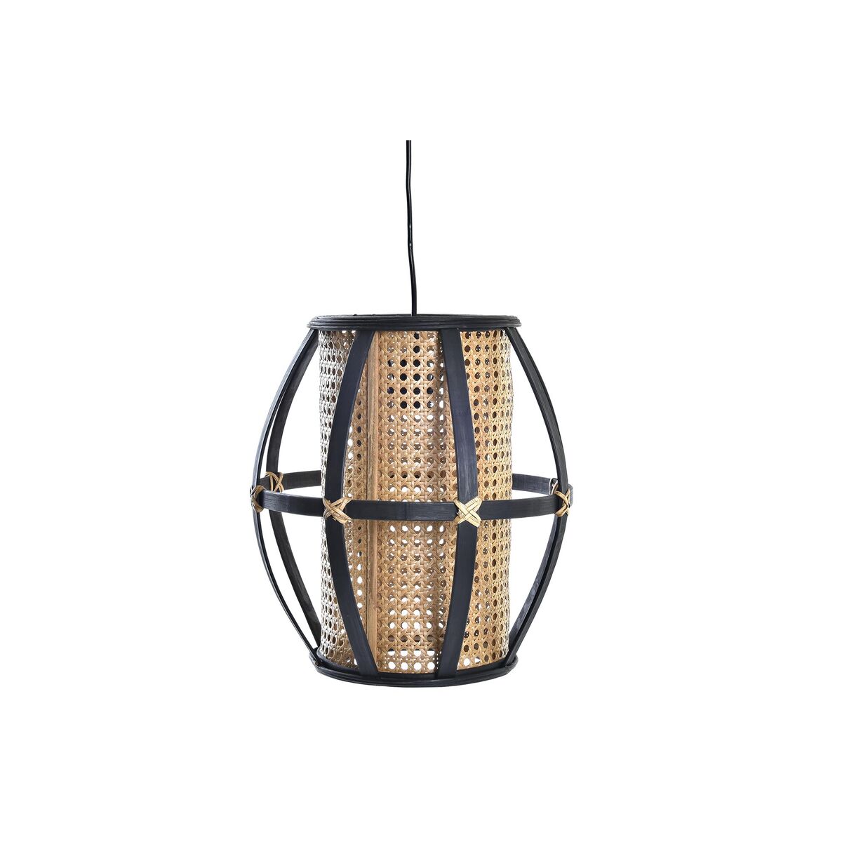 Lampadario Dkd Home Decor Nero Marrone 220 V 50 W (34 X 34 X 35 Cm)