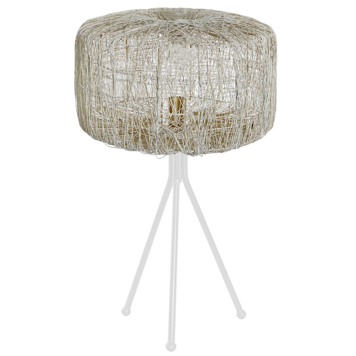 Lampada Da Tavolo Dkd Home Decor Metallo Bianco 220 V 50 W 33 X 33 X 50 cm