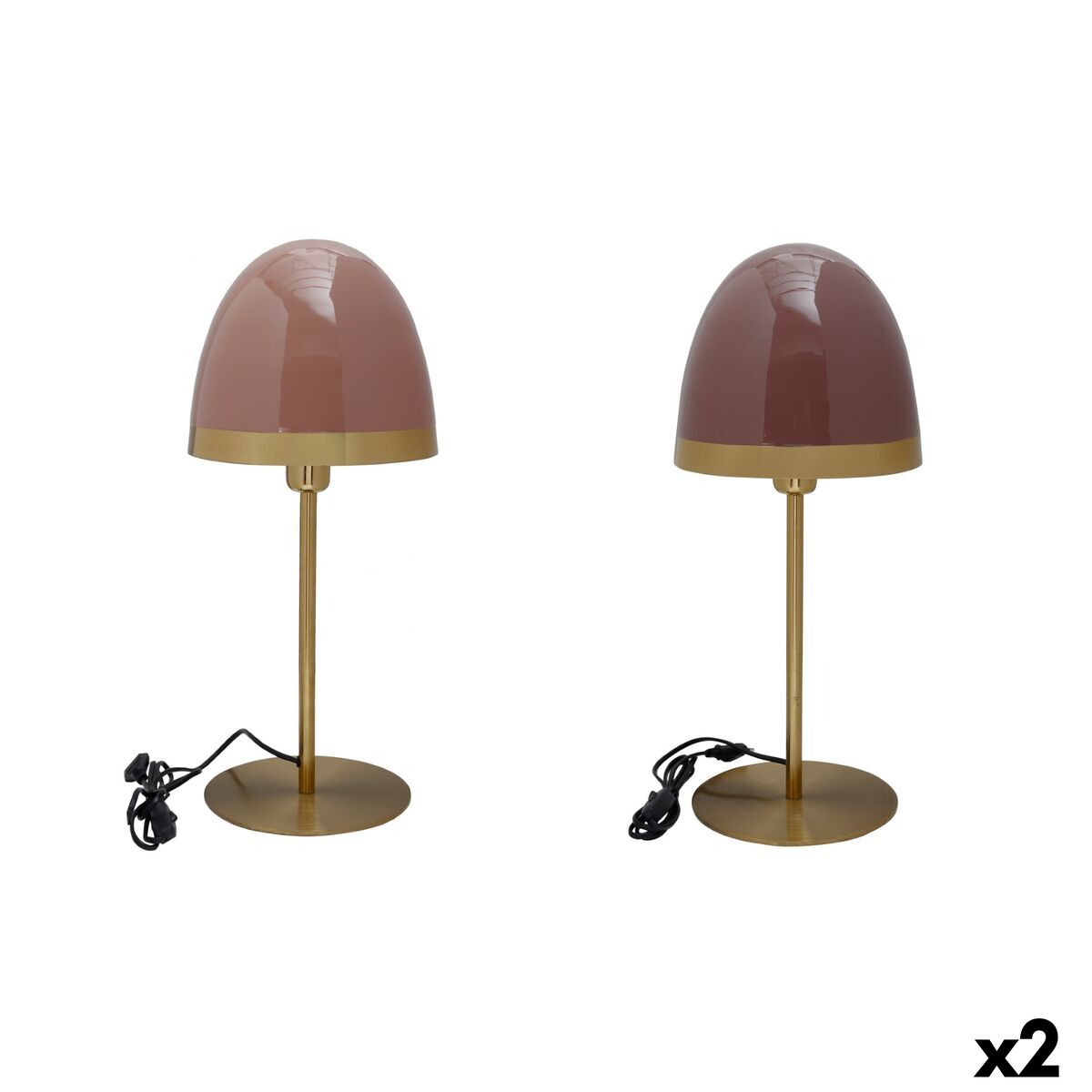 Lampada Da Tavolo Dkd Home Decor Metallo Moderno (23 X 23 X 55 Cm) (2 Unità)