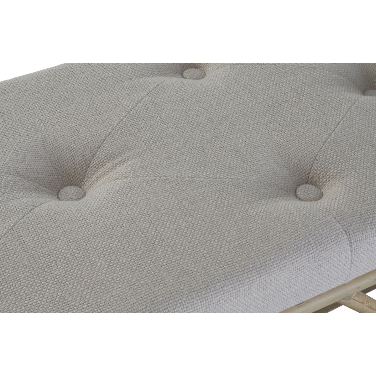 Panca Dkd Home Decor Naturale Beige Marrone Cotone Bambù (100 X 44 X 55 Cm) - Image 5