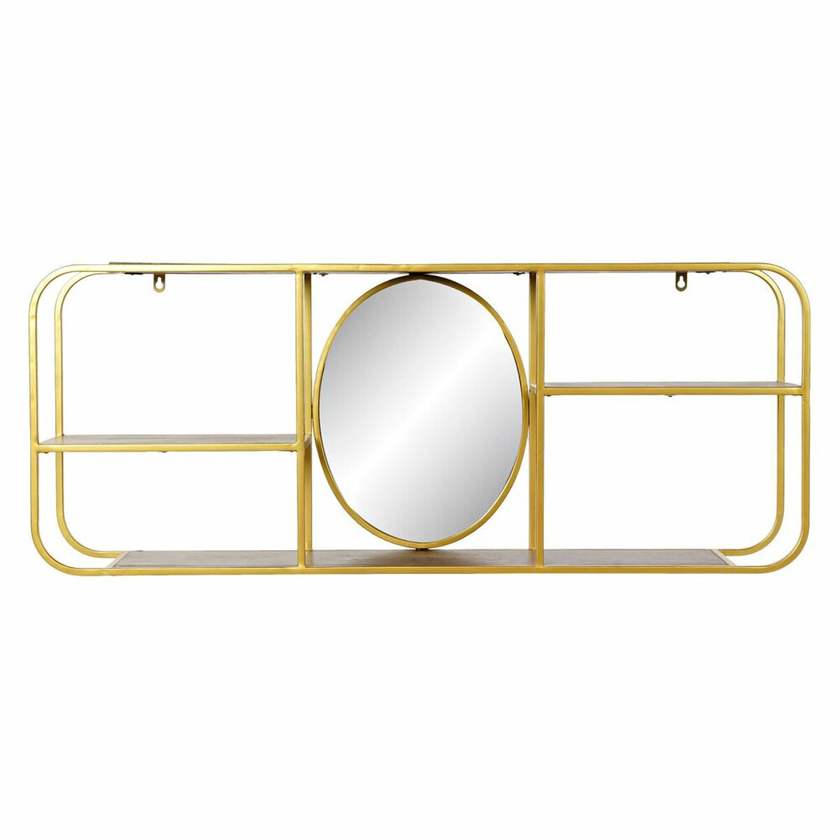 Specchio Da Parete Dkd Home Decor Marrone Dorato 100 X 18 X 40 cm