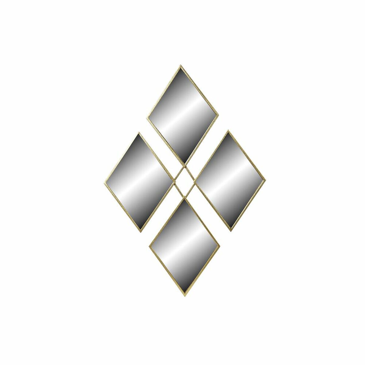Specchio Da Parete Dkd Home Decor Dorato Rombos 63 X 2 X 90 cm