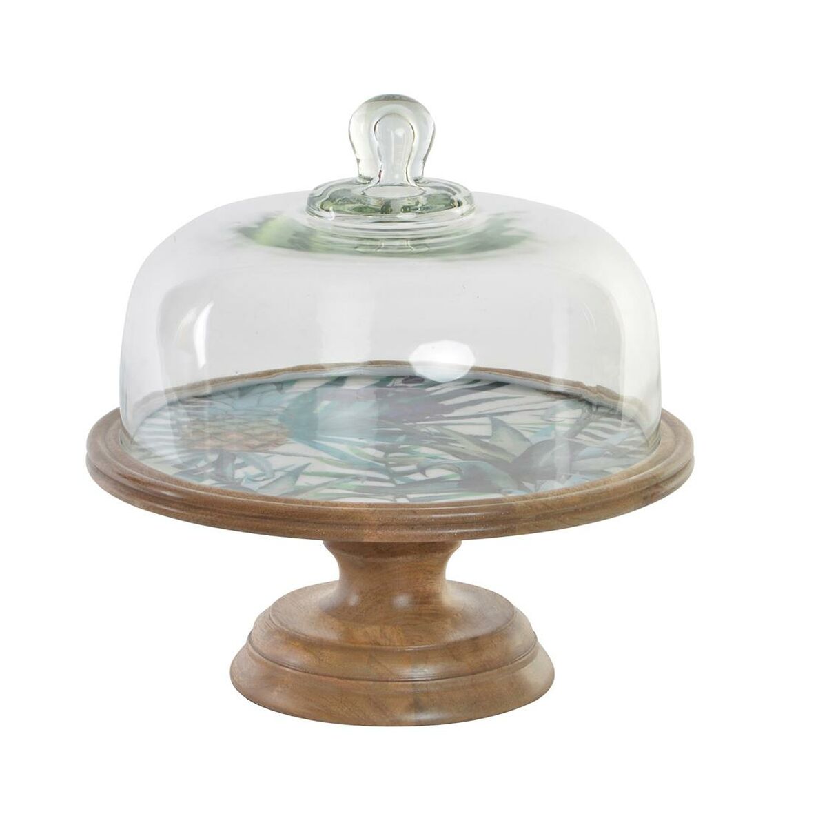 Vassoio Per Aperitivi Dkd Home Decor Multicolore Naturale Cristallo Legno Di Mango Moderno 30 X 30 X 33 cm