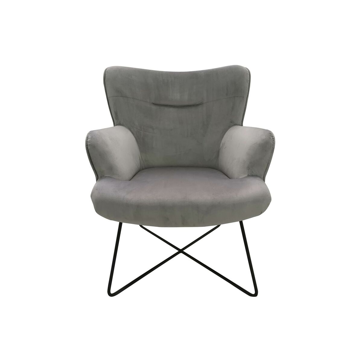 Poltrona Dkd Home Decor Grigio Metallo 67 X 81 X 87 cm