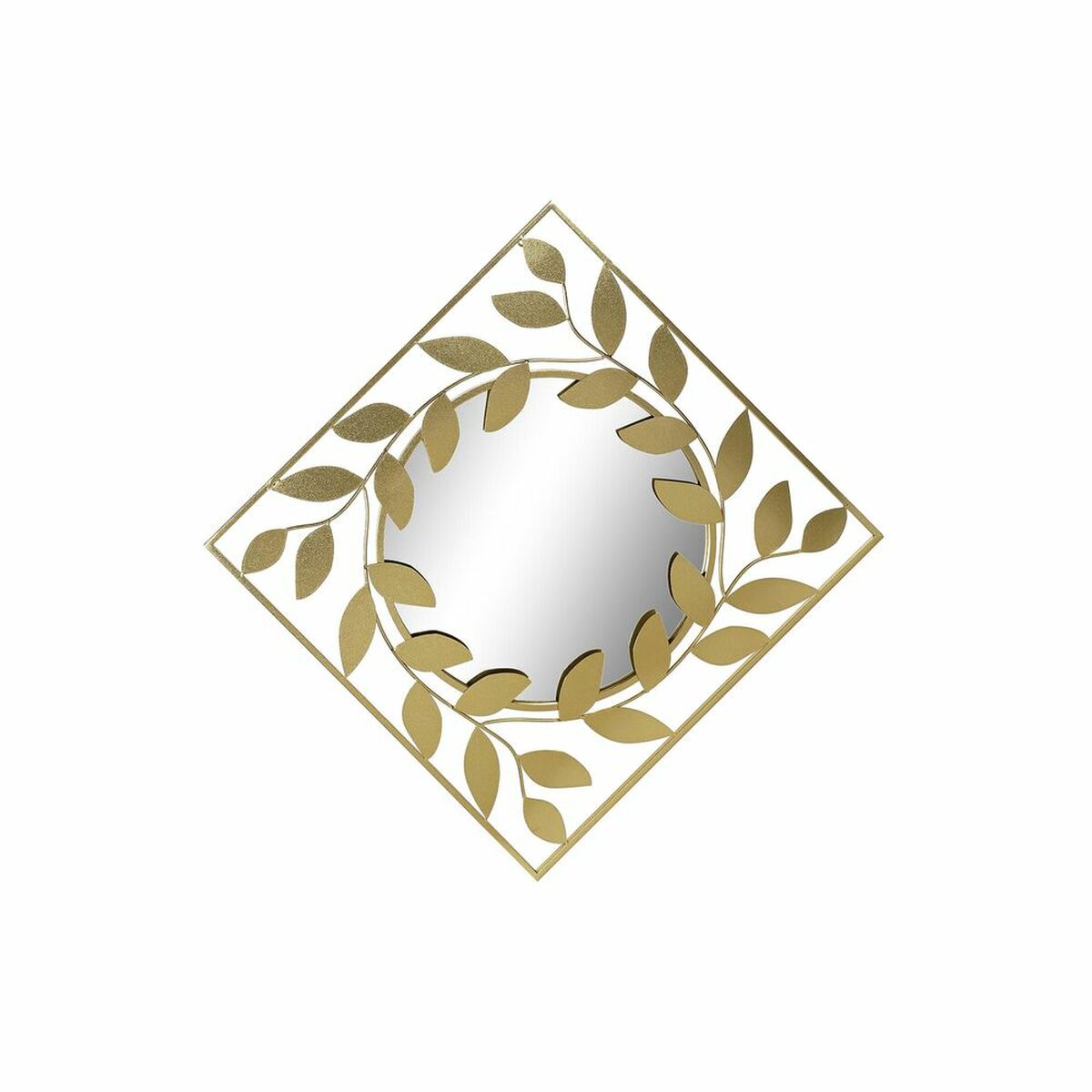 Specchio Da Parete Dkd Home Decor Dorato Laurel 120 X 2,5 X 120 Cm (120 Pezzi)