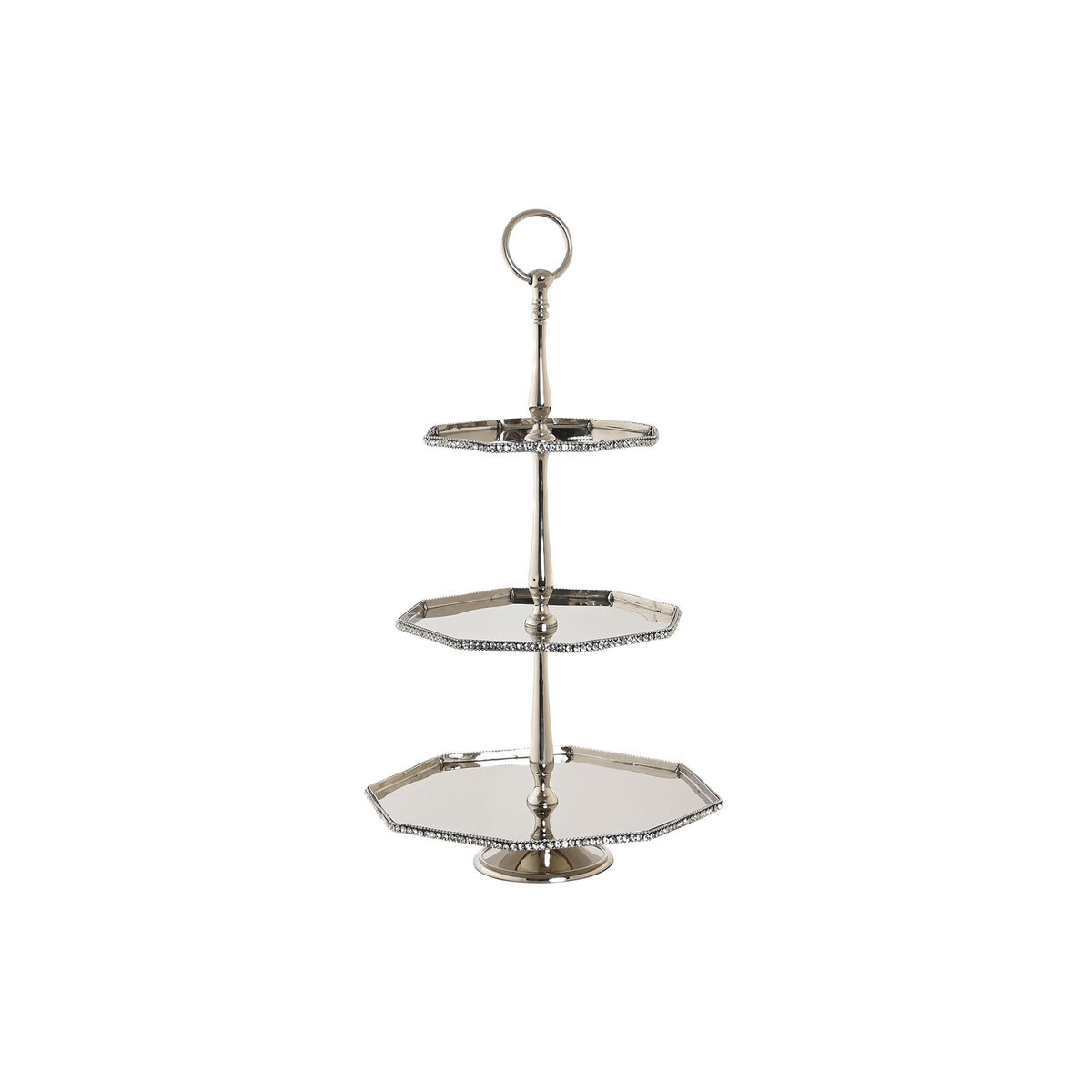 Centrotavola Dkd Home Decor Argentato Alluminio 28 X 28 X 47 cm