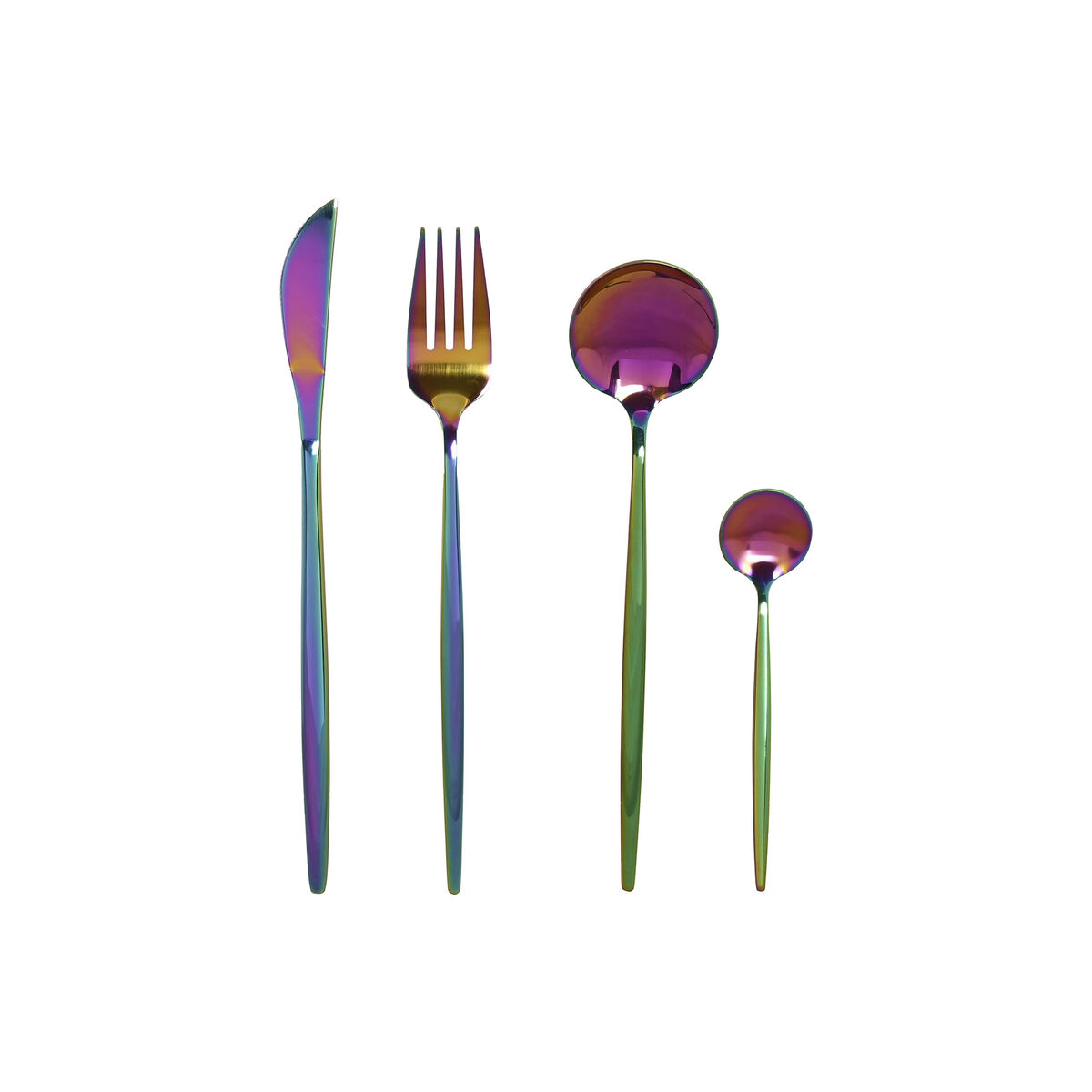 Posate Home Esprit Acciaio Inossidabile 3 X 1,5 X 13 Cm 16 Pezzi