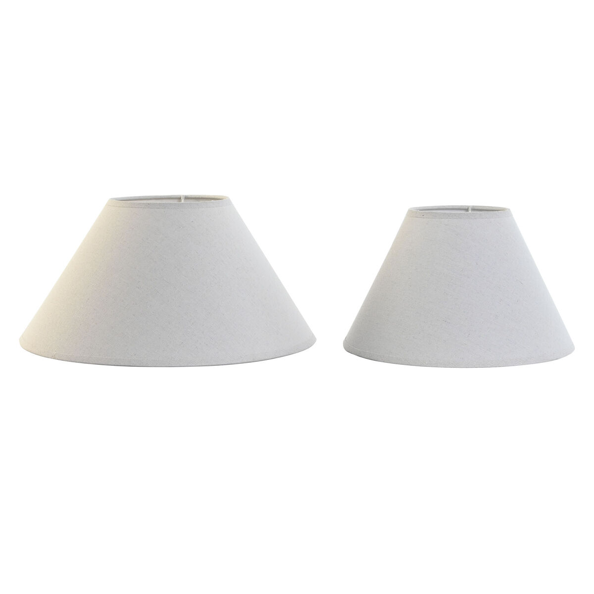 Paralume Home Esprit Lino Metallo 45 X 45 X 21 Cm (2 Unità)